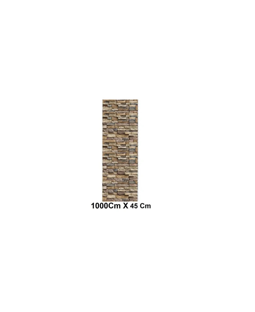 Tapet Autoadeziv Din PVC Cu Aspect De Piatra Naturala 10 Metri X45 Cm -Rezistent La Apa-Spalare Usoara